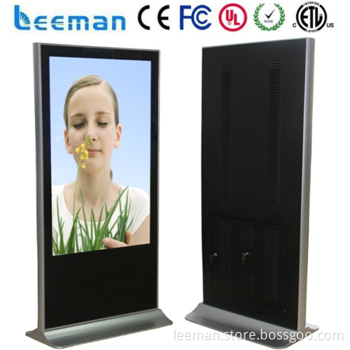 advertising led backlight display Leeman P10 SMD 46 inch wall mount touch screen advertising display